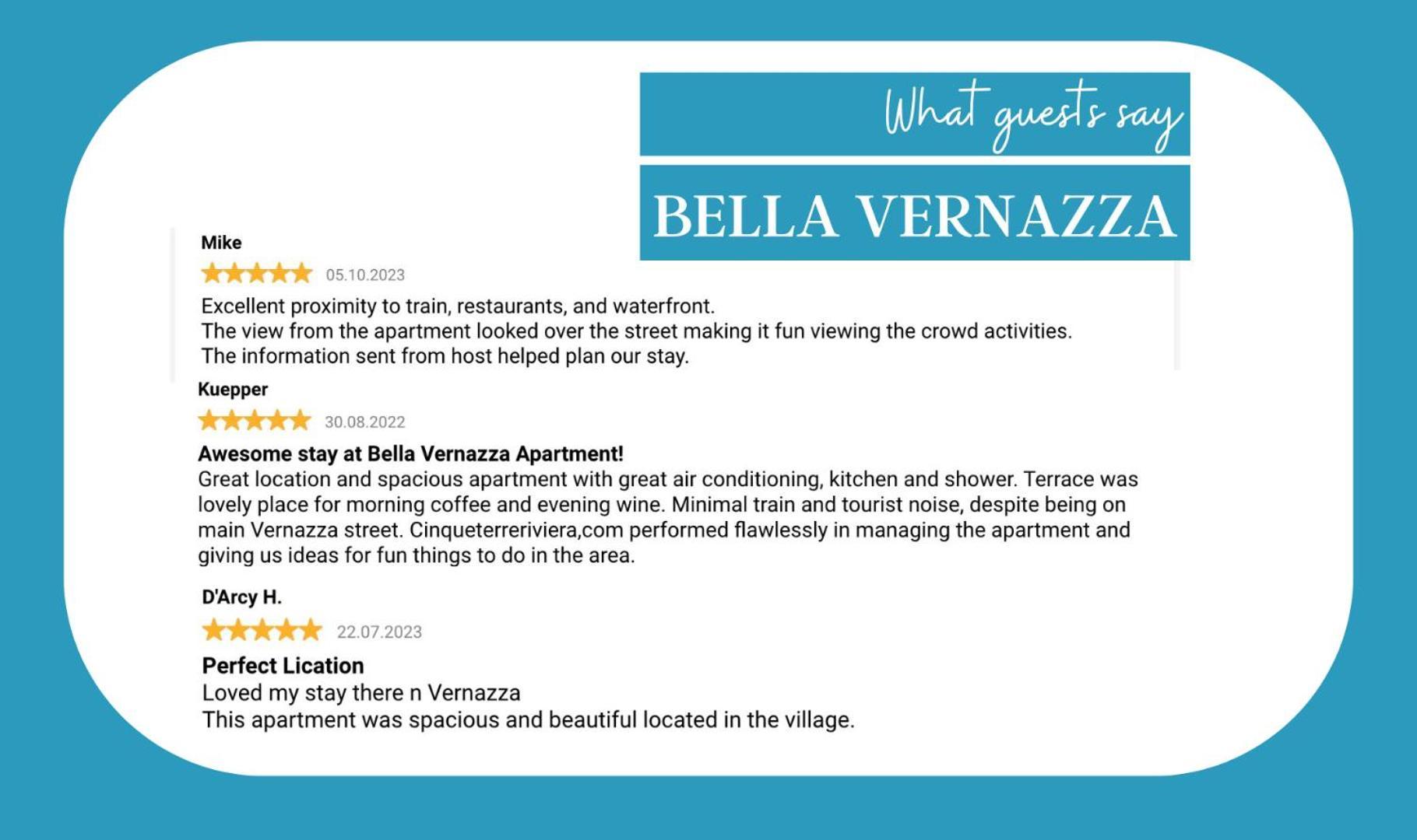 Bella Vernazza Apartment Екстериор снимка